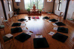 Hungry Ghost Retreat in the meditation room at Sunyata Buddhist Centre
